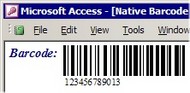 MS Access Barcode Integration Kit screenshot